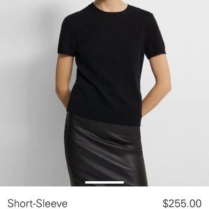 Theory Cashmere Black T-Shirt - P